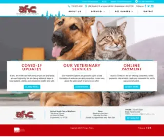 Marlborovets.com(Animal Health Care of Marlboro (AHC)) Screenshot