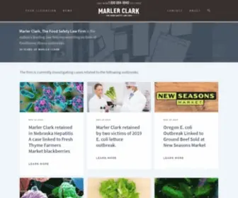 Marlerclark.com(Food Poisoning Lawyers) Screenshot