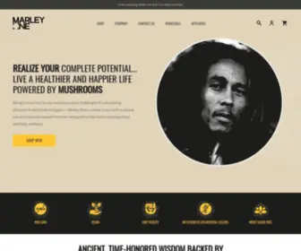 Marleyone.com(Functional Mushroom Tinctures) Screenshot