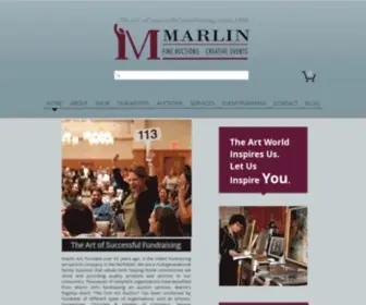 Marlinart.com(Art Auction Fundraiser) Screenshot