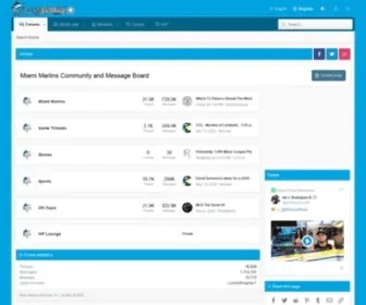 Marlinbaseball.com(Miami Marlins Community and Forums) Screenshot
