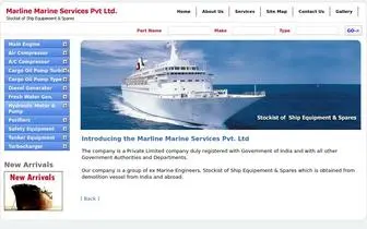 Marlinemarine.com(The company) Screenshot