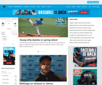 Marlins.com(Official Miami Marlins Website) Screenshot