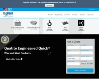 Marlinwire.com(Marlin Steel) Screenshot