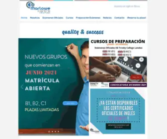 Marloweidiomas.com(Academia) Screenshot