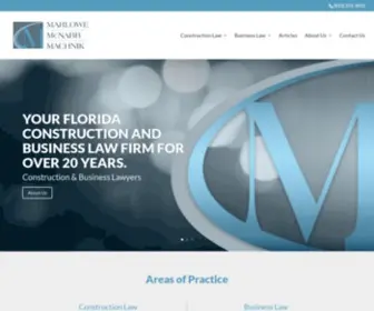 Marlowemcnabb.com(Florida Construction Lawyer) Screenshot