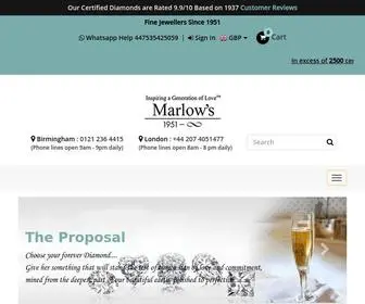 Marlows-Diamonds.co.uk(GIA Certified Diamond Jewellery Supplier) Screenshot