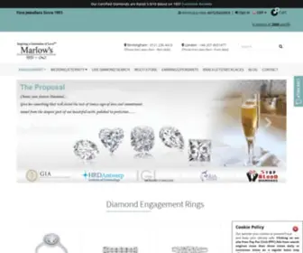 Marlowsdiamonds.com(GIA Certified Diamond Jewellery Supplier) Screenshot