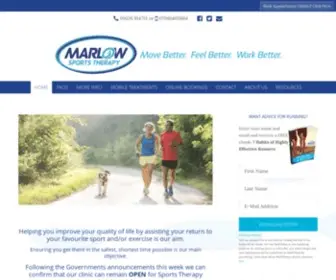 Marlowsportstherapy.com(Marlow Sports Therapy) Screenshot