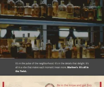 Marlowstavern.com(Classic American Tavern Fare) Screenshot