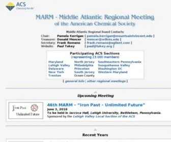 Marmacs.org(Middle Atlantic Regional Meetings of the ACS) Screenshot