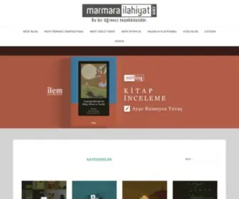 Marmarailahiyat.com(Marmara İlahiyat) Screenshot