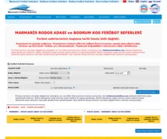 Marmarislines.com(Online Marmaris Rodos Feribot Bileti Sat) Screenshot