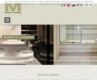 Marmidicarrara.com(MARMI DI CARRARA SRL Dal 1956 fornitori italiani di Marmo) Screenshot