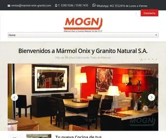 Marmol-Onix-Granito.com.mx(Marmol Onix Granito Natural) Screenshot