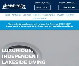 Marmongwaters.com.au(Retirement Living in Newcastle) Screenshot