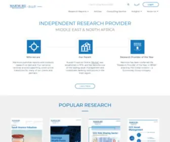 Marmoremena.com(Marmore MENA Intelligence) Screenshot
