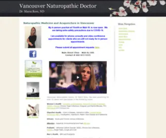 Marnirossnd.com(Vancouver Naturopathic Doctor) Screenshot