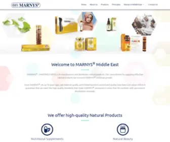 Marnys-ME.com(MARNYS® Middle East) Screenshot