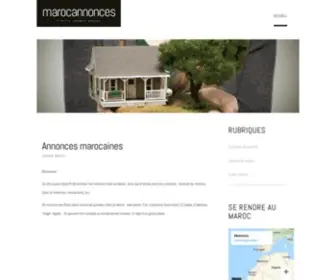 Marocannonces.cc(Petites annonces au Maroc) Screenshot