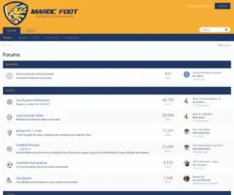 MarocFoot.net(Toute l'actualité du football marocain) Screenshot