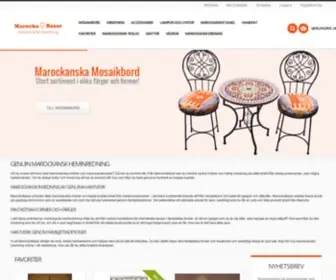 Marockobazar.com(Marockansk inredning & möbler på nätet) Screenshot