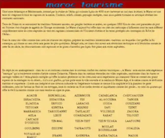 Maroctourisme.org(Maroc tourisme) Screenshot