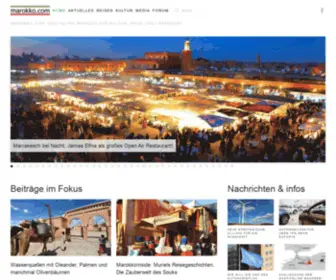 Marokko.net(Marokko.com, das online-Magazin für Kultur, Reise und Lebensart) Screenshot