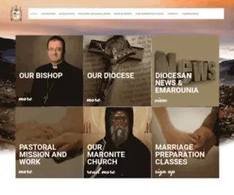 Maronite.org.au(Maronite Diocese of Australia) Screenshot