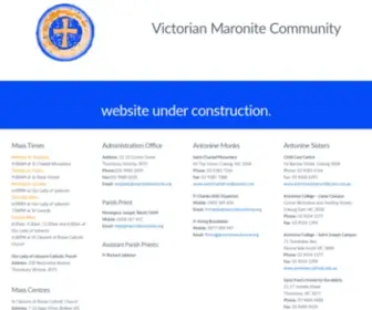 Maronitesvictoria.org(Victorian Maronite Community) Screenshot