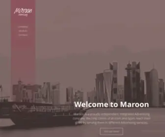 Maroonadv.qa(Maroon Advertising) Screenshot