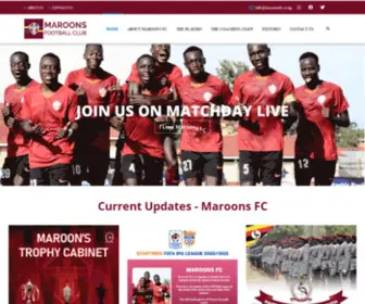 Maroonsfc.co.ug(Maroons FC Uganda) Screenshot