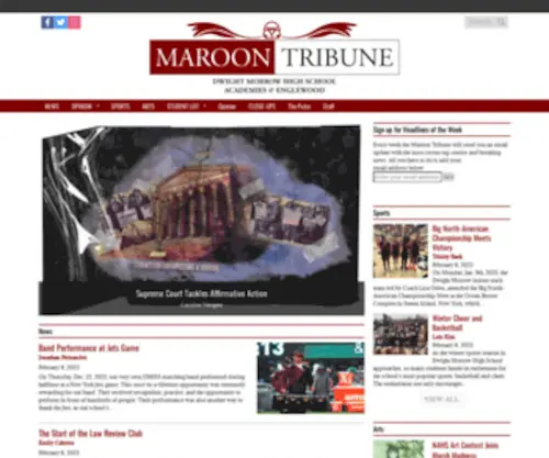 Maroontribune.org(The News Site of DMHS/Academies@Englewood) Screenshot