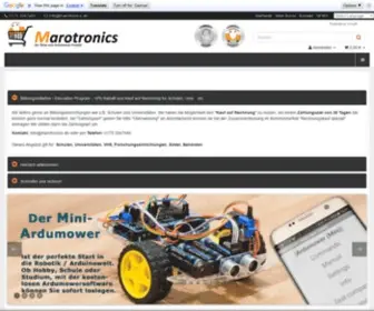 Marotronics.de(Marotronics Intelligente Rasenroboter ohne Begrenzungsdraht) Screenshot