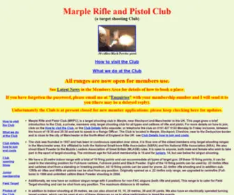 Marplerifleandpistolclub.org.uk(Marple Rifle and Pistol Club (MRPC)) Screenshot