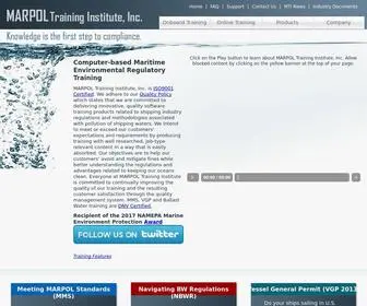 Marpoltraininginstitute.com(MARPOL Training Institute) Screenshot