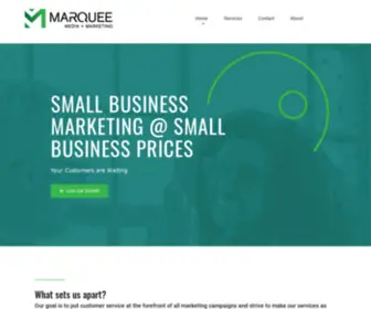 Marqueemedialv.com(Small Business Marketing) Screenshot