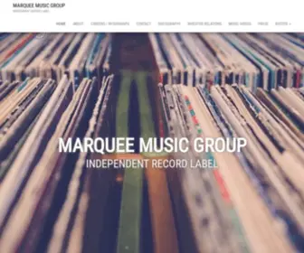 MarqueemusicGroup.net(INDEPENDENT RECORD LABEL) Screenshot