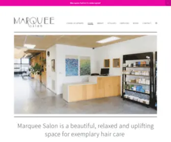 Marqueesalon.com(Marquee Salon) Screenshot