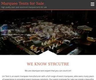 Marqueetentsforsale.com(High quality clear span aluminum marquee tents for sale) Screenshot