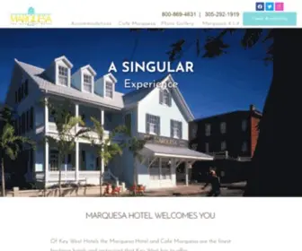 Marquesa.com(Key West Hotel Marquesa) Screenshot