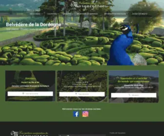 Marqueyssac.com(Périgord) Screenshot