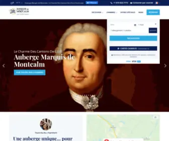 Marquisdemontcalm.com(Auberge Marquis de Montcalm à Sherbrooke) Screenshot