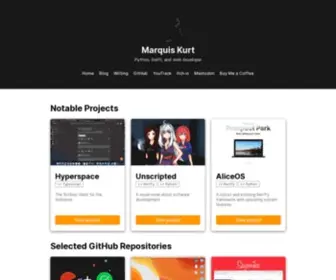 Marquiskurt.net(Marquis Kurt) Screenshot