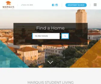 Marquisstudentliving.com(Marquis Student Living) Screenshot