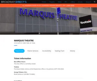 Marquistheatre.com(Marquis Theatre) Screenshot