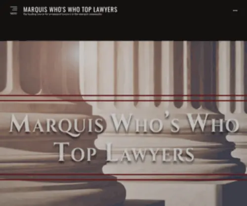 Marquistoplawyers.com(The leading source for prominent lawyers in the Marquis community) Screenshot