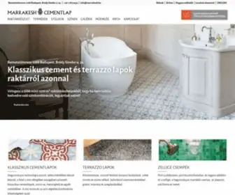 Marrakeshcementlap.hu(Klasszikus cement és terrazzo lapok raktárról azonnal) Screenshot