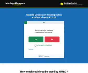 Marriageallowancechecker.co.uk(Marriage Allowance Checker) Screenshot