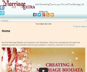 Marriageextra.com(Add Something Extra to your Pre and Post Marriage Life) Screenshot